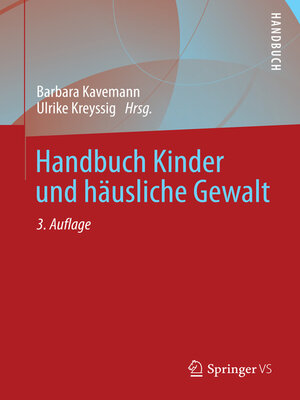 cover image of Handbuch Kinder und häusliche Gewalt